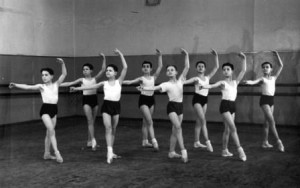 1950-at the class at Bolshoi School